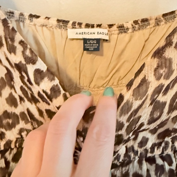 American Eagle Leopard Print Sleeveless Dress - Picture 3 of 3